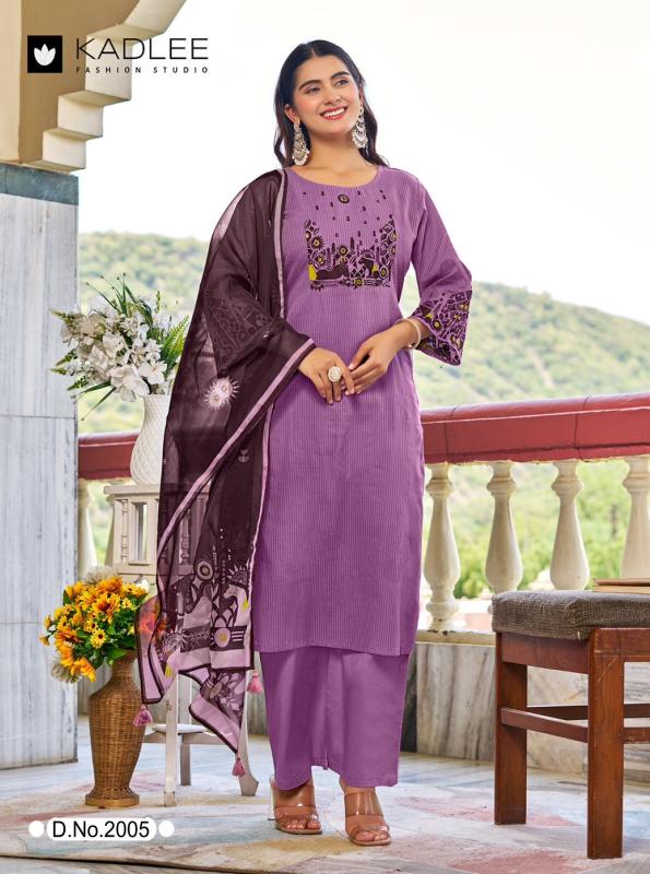 Kadlee deeva 3pcs american crepe kurtis wholesale